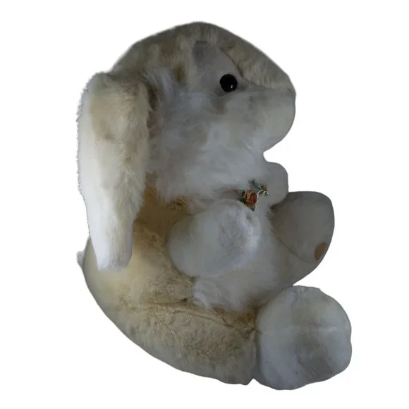 Vintage Ensemble Bunny Rabbit 1992 Easter Plush Stuffed Soft 20 Tall Polyester